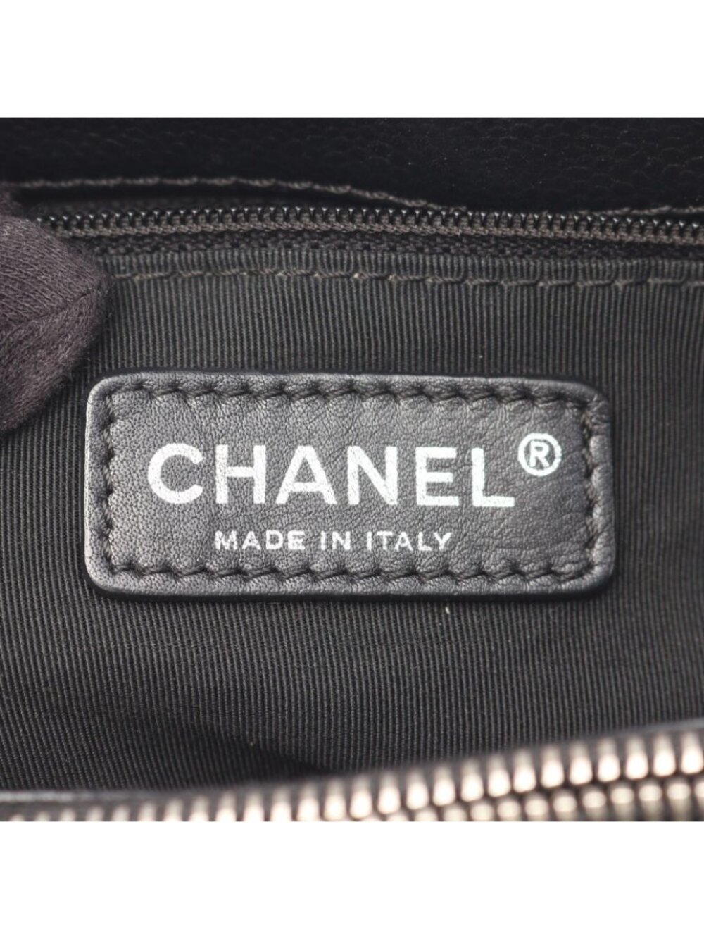 Chanel Tote Quilted Grand Shopping GST Black Caviar Leather GST Chain - Picture 4 of 8